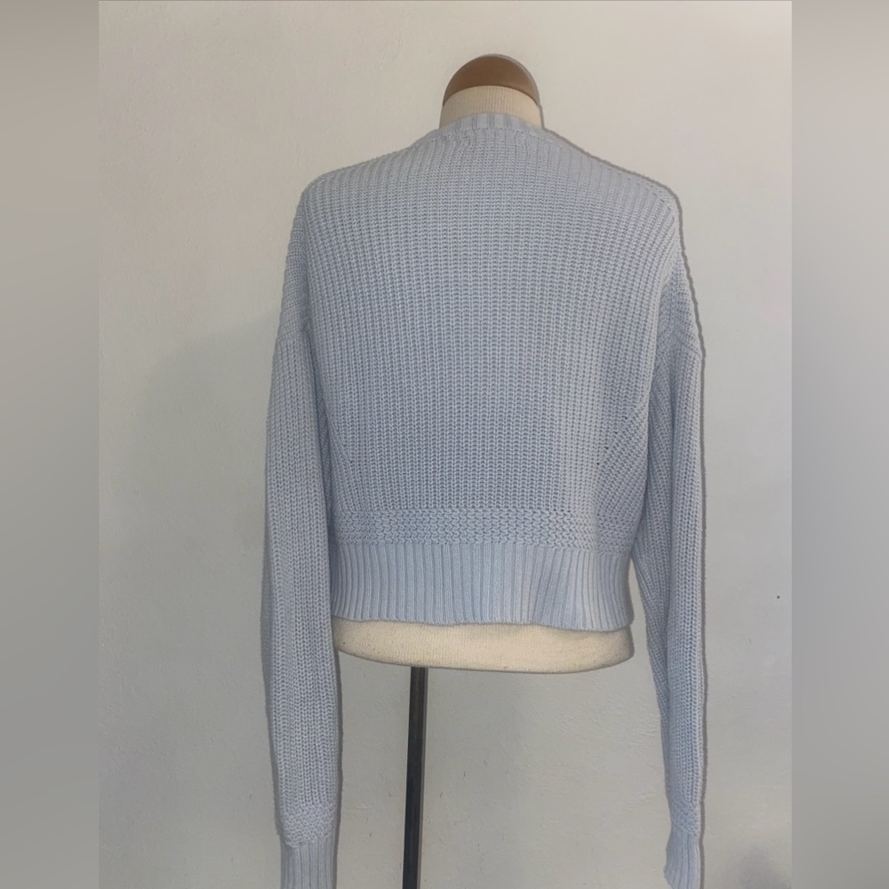 La Hearts Soft Blue Crew Neck Sweater - Picture 3 of 5